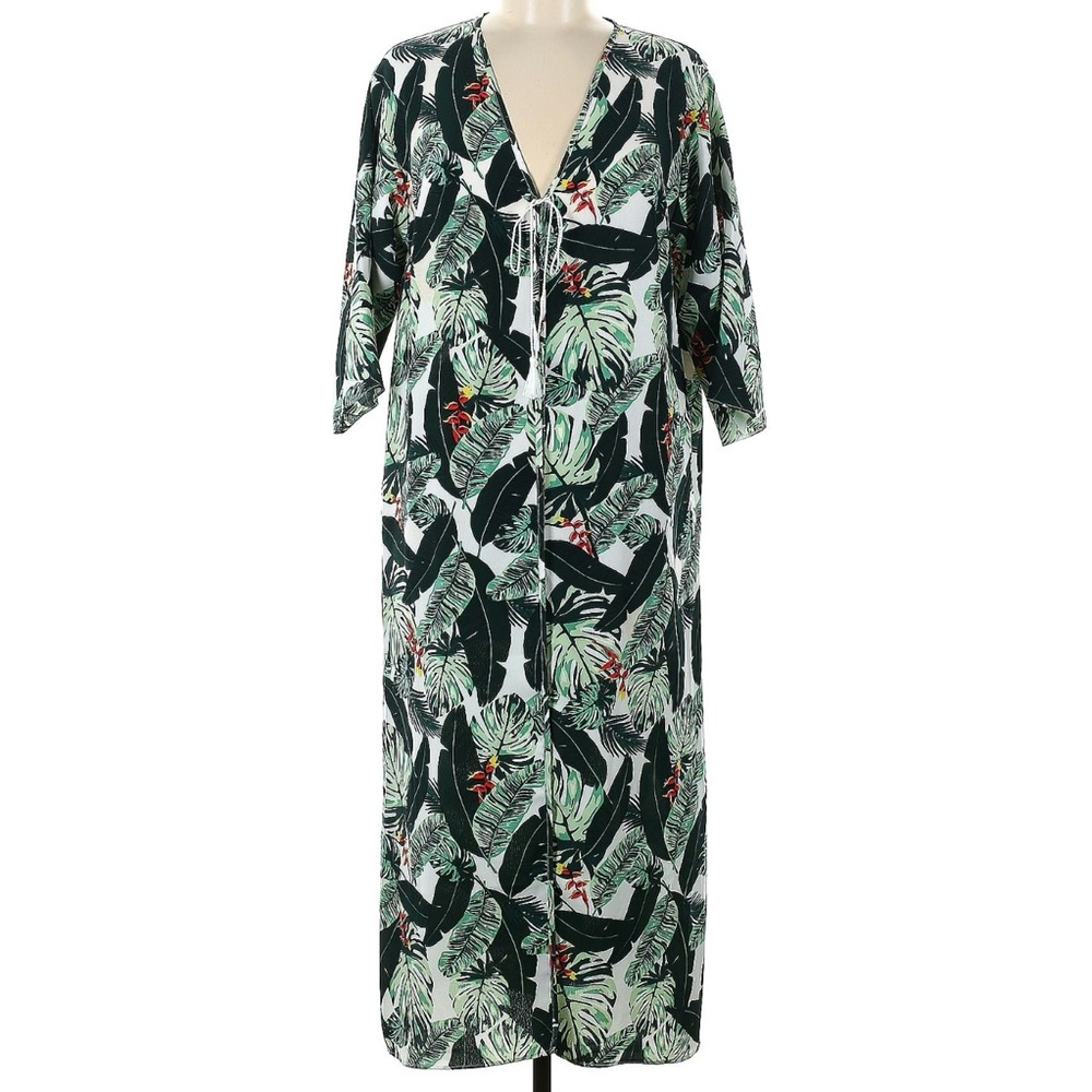 Rachel Zoe Tropical Leaf Swim Coverup